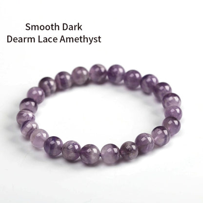 Natural Crystal Gemstone ~ Dream Lace Amethyst Bracelet ~ for "Manifestation, Creativity and Protection"