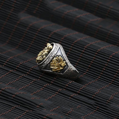 Vināyaka Elephant God Ring of Luck and Positivity (Silver)