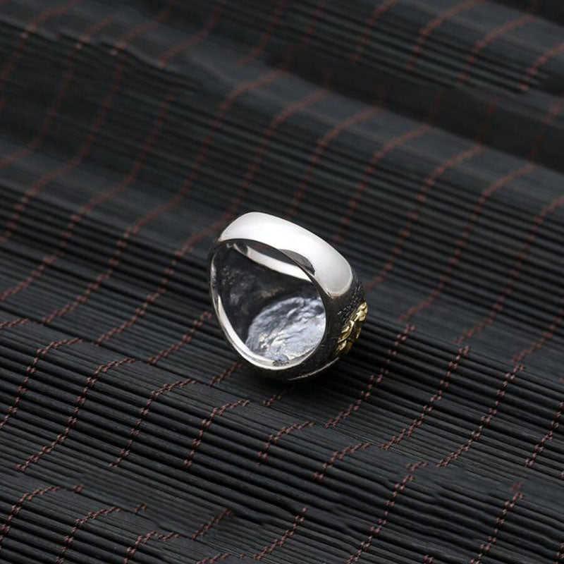Vināyaka Elephant God Ring of Luck and Positivity (Silver)