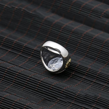 Vināyaka Elephant God Ring of Luck and Positivity (Silver)