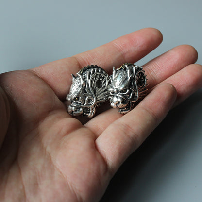 Dragon Power Pendant (White Copper)
