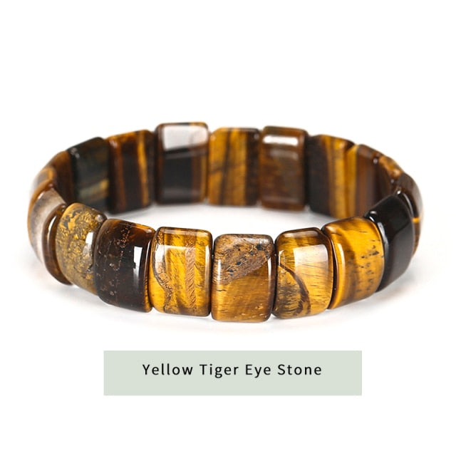 Natural Crystal Gemstone ~ Tiger's Eye and Mookaite Earth Stone Bracelets~ for "Confidence, Strength and Energy"