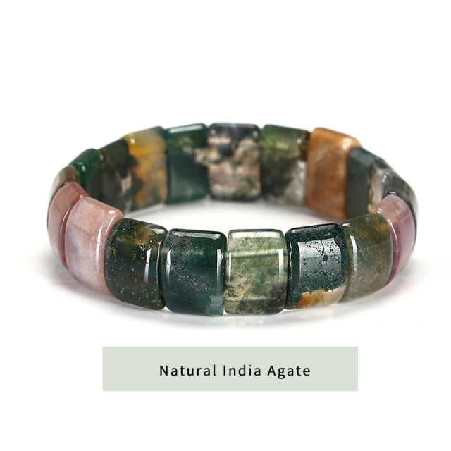 Natural Crystal Gemstone ~ Tiger's Eye and Mookaite Earth Stone Bracelets~ for "Confidence, Strength and Energy"