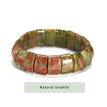 Natural Crystal Gemstone ~ Tiger's Eye and Mookaite Earth Stone Bracelets~ for "Confidence, Strength and Energy"