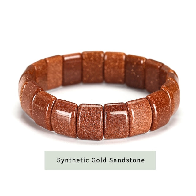 Natural Crystal Gemstone ~ Tiger's Eye and Mookaite Earth Stone Bracelets~ for "Confidence, Strength and Energy"