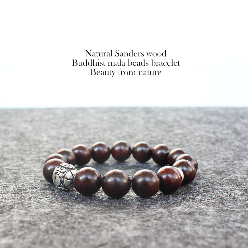 Buddhist Handcrafted Nature Sandalwood Illness Protection Bracelet