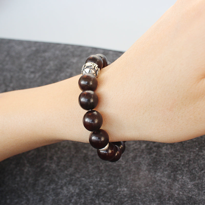 Buddhist Handcrafted Nature Sandalwood Illness Protection Bracelet