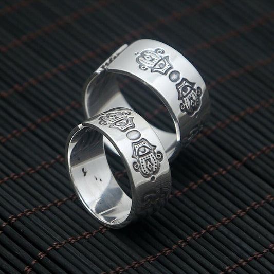 Couple Ring for Developing Imperfections and Embracing Simplicity (Silver)