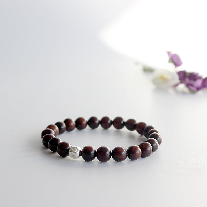Buddhist Handcrafted Nature Sandalwood Mala Prayer Bracelet
