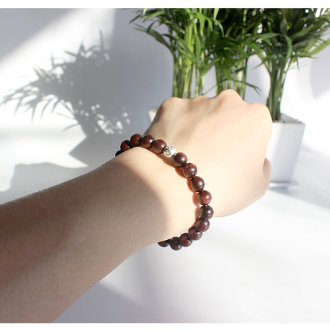 Buddhist Handcrafted Nature Sandalwood Mala Prayer Bracelet