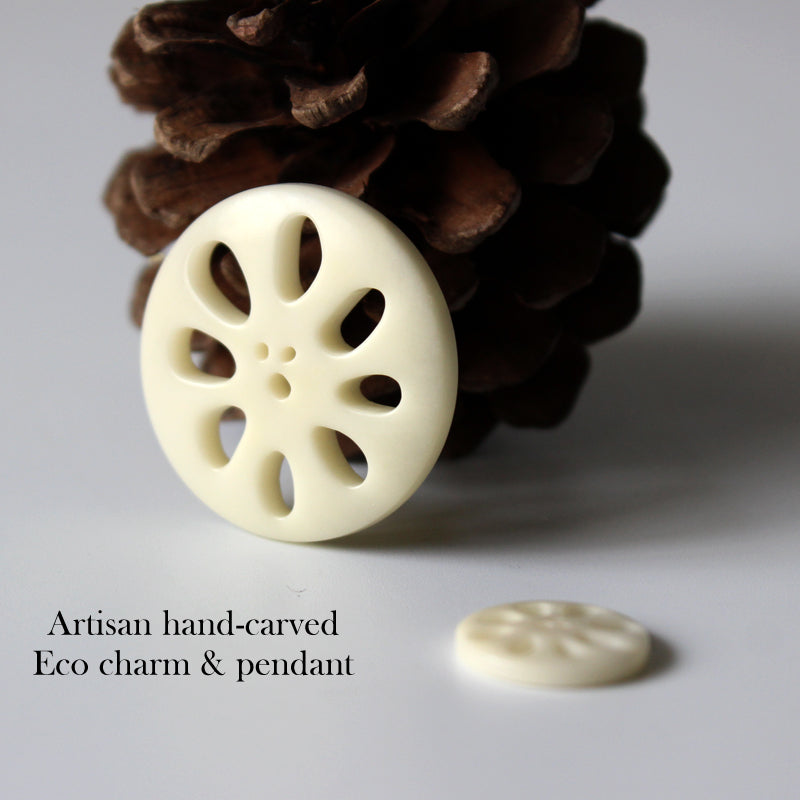 Lotus Root Pendant (Tagua Nut)