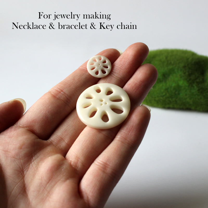 Lotus Root Pendant (Tagua Nut)