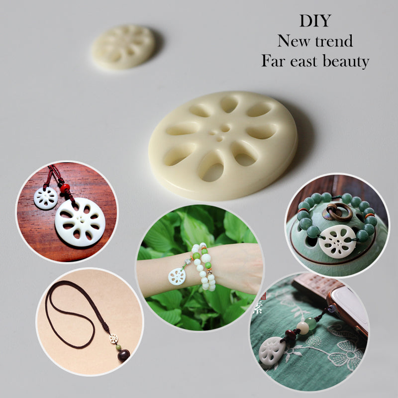 Lotus Root Pendant (Tagua Nut)