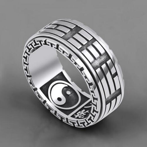 Tai Chi Ring of Balance and Peace (Silver)