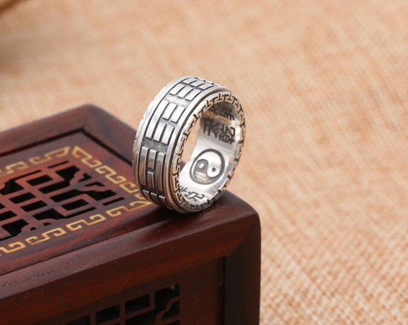 Tai Chi Ring of Balance and Peace (Silver)