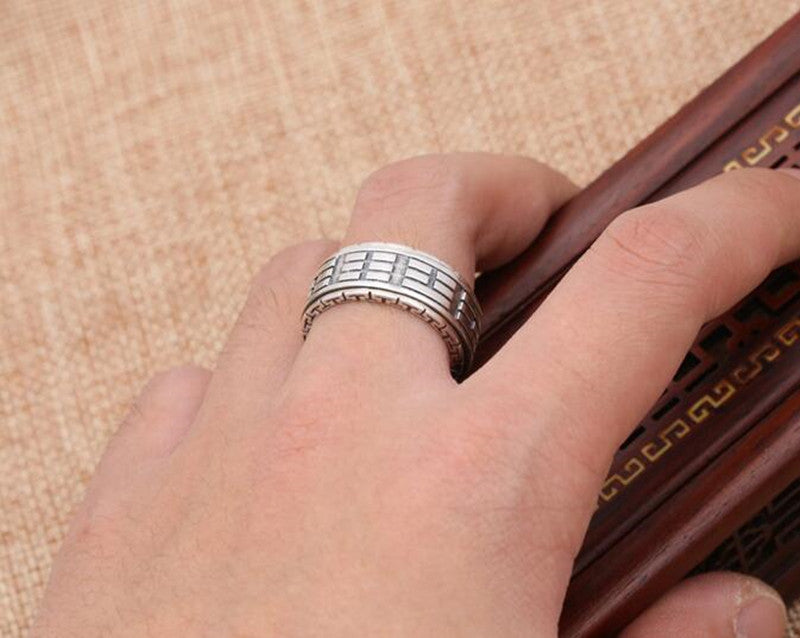 Tai Chi Ring of Balance and Peace (Silver)