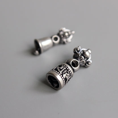 Vajra Bell Pendant (White Copper)