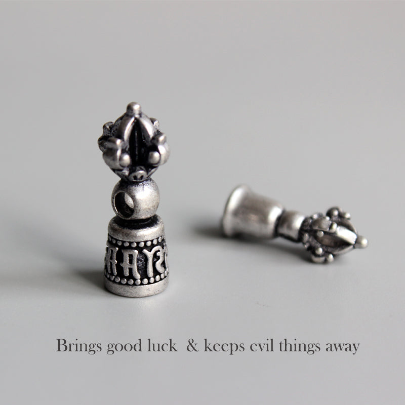 Vajra Bell Pendant (White Copper)