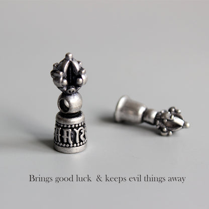 Vajra Bell Pendant (White Copper)