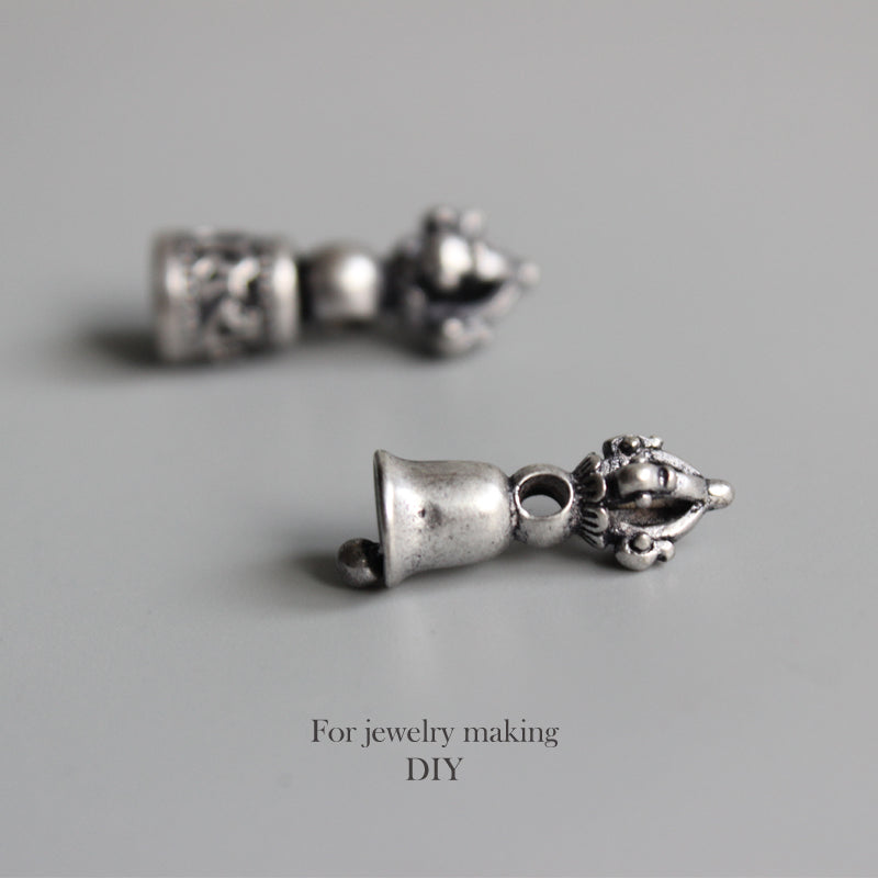 Vajra Bell Pendant (White Copper)