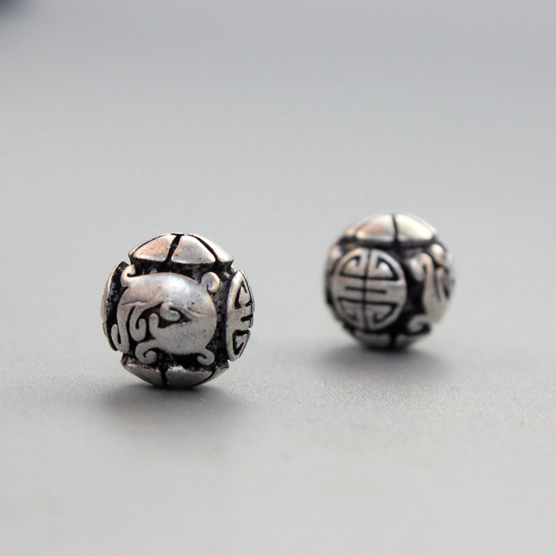 Engraved Lucky Pendant (White Copper)