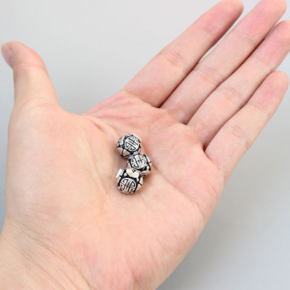 Engraved Lucky Pendant (White Copper)