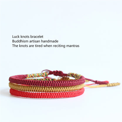 Handmade Tibetan Blessed Knots for "Balance & Stability"
