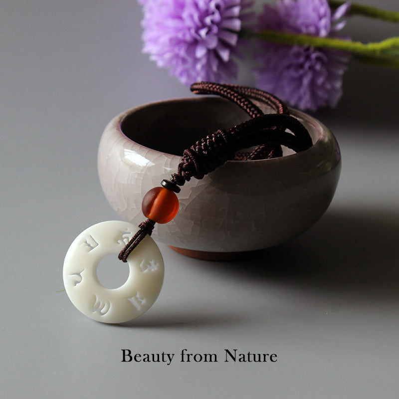 Ivory Meditation Necklace (Tagua Nut)