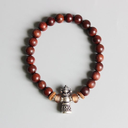 Buddhist Handcrafted Nature Sandalwood Bracelet for "Honesty"
