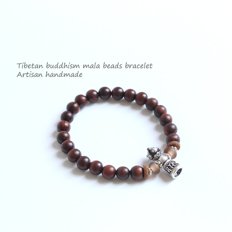 Buddhist Handcrafted Nature Sandalwood Bracelet for "Honesty"