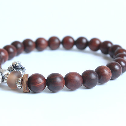 Buddhist Handcrafted Nature Sandalwood Bracelet for "Honesty"