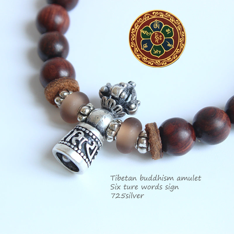 Buddhist Handcrafted Nature Sandalwood Bracelet for "Honesty"