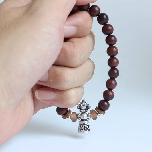 Buddhist Handcrafted Nature Sandalwood Bracelet for "Honesty"