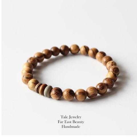 Buddhist Handcrafted Nature Sandalwood Mala Bracelet