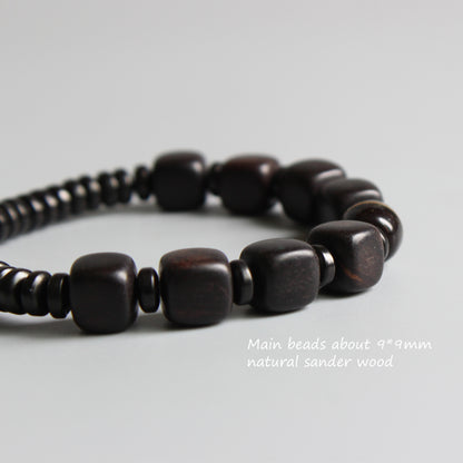Buddhist Handcrafted Nature Sandalwood Bracelet for "Compassion & Kindness"