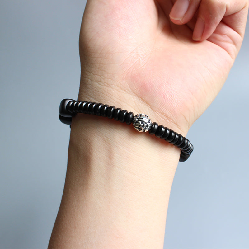 Buddhist Handcrafted Nature Sandalwood Bracelet for "Compassion & Kindness"