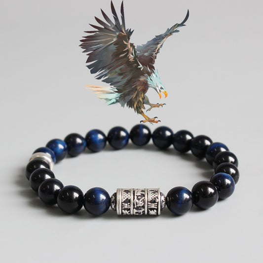 Focus & Concentration Bracelet (Blue Eagle Eye Stone)