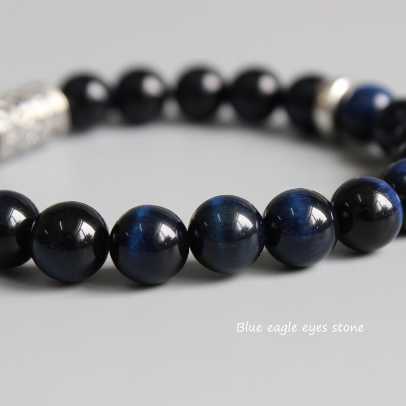 Focus & Concentration Bracelet (Blue Eagle Eye Stone)