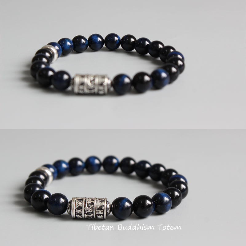 Focus & Concentration Bracelet (Blue Eagle Eye Stone)