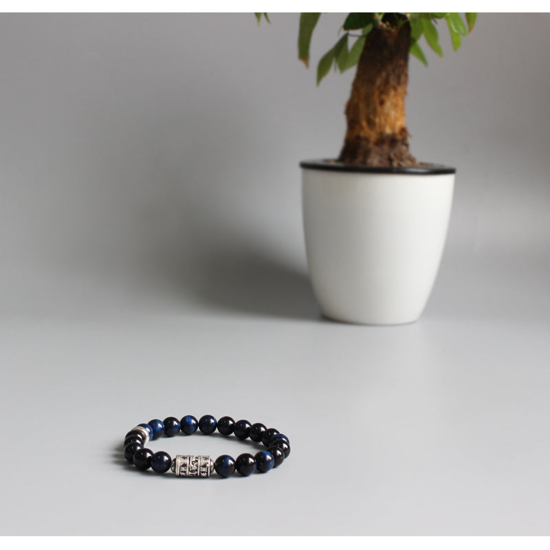 Focus & Concentration Bracelet (Blue Eagle Eye Stone)