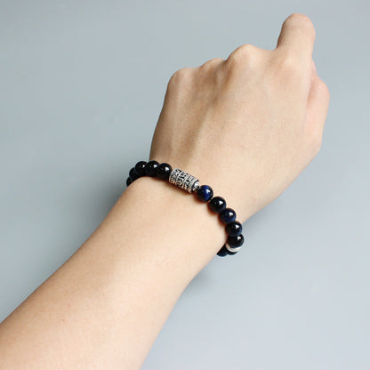 Focus & Concentration Bracelet (Blue Eagle Eye Stone)