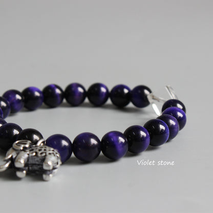 Health Charm (Violet Gemstone and Pure Quartz)
