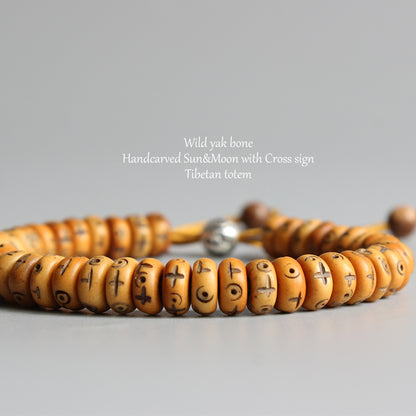 Fulfillment Bracelet (Tibetan Yak Bone Beads)