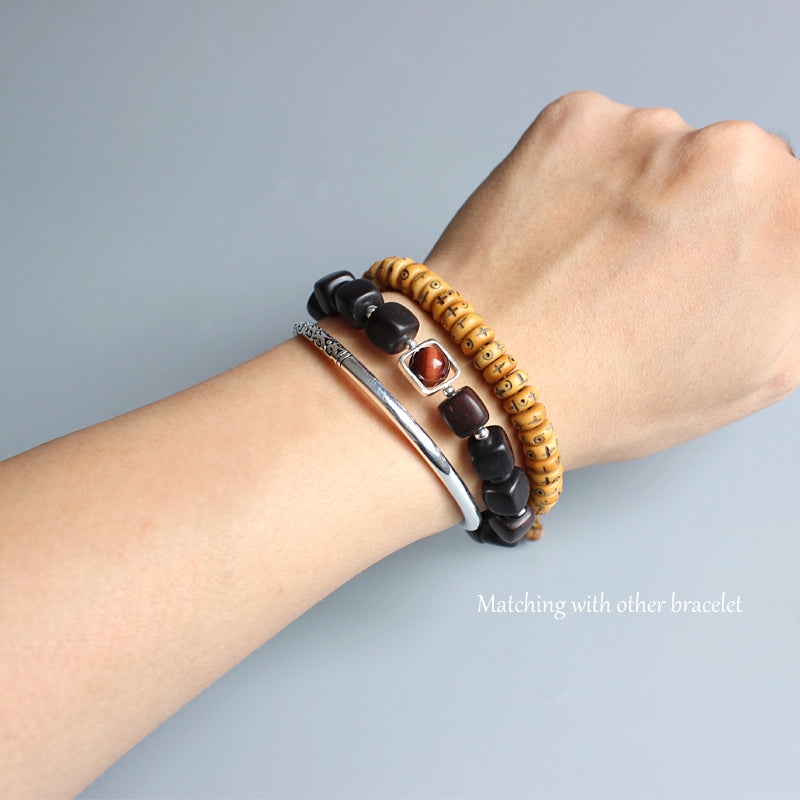 Fulfillment Bracelet (Tibetan Yak Bone Beads)