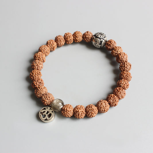 Buddhist Handcrafted Nature Sandalwood Mala Bracelet for "High Energy"