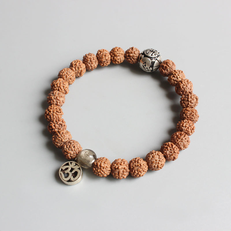 Buddhist Handcrafted Nature Sandalwood Mala Bracelet for 