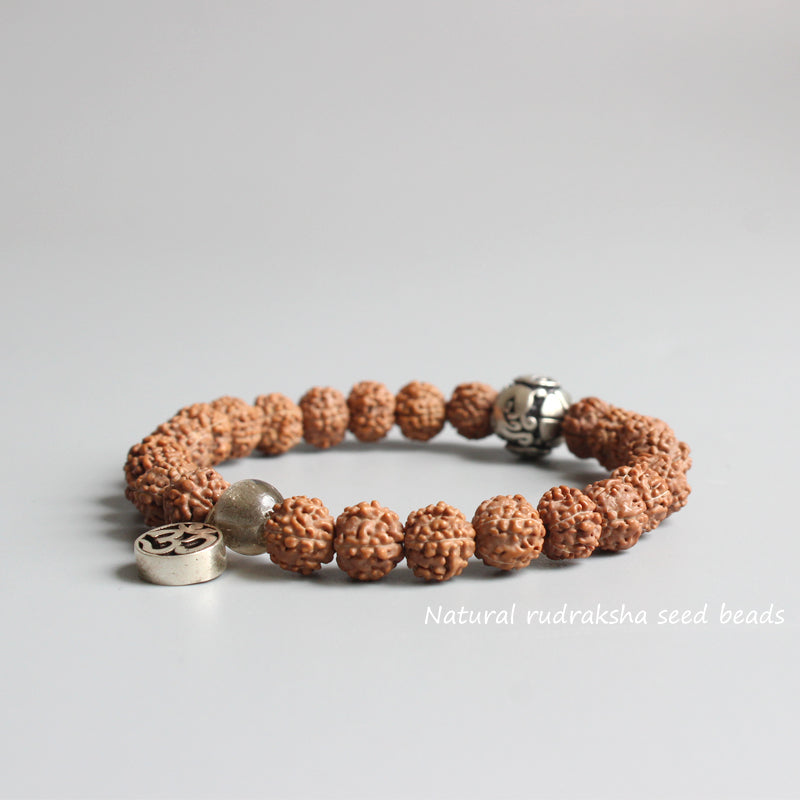 Buddhist Handcrafted Nature Sandalwood Mala Bracelet for "High Energy"