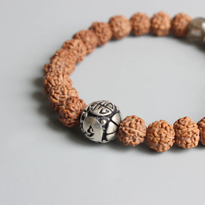 Buddhist Handcrafted Nature Sandalwood Mala Bracelet for "High Energy"