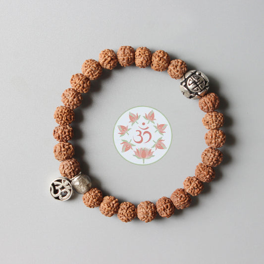 Buddhist Handcrafted Nature Sandalwood Mala Bracelet for "High Energy"