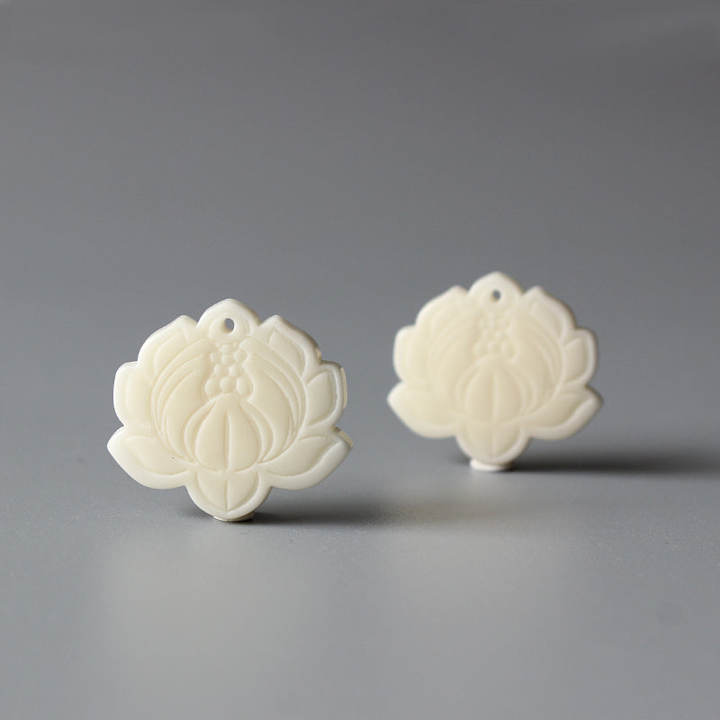 Lotus Flower Pendant (Tagua Nut)